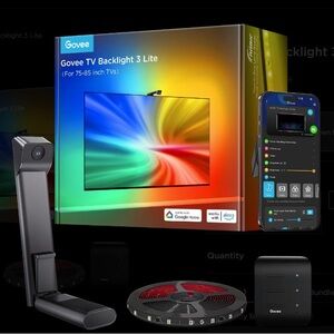 Govee TV Backlight 3 Lite RGB LED Strip for 75-85" TVs NIB